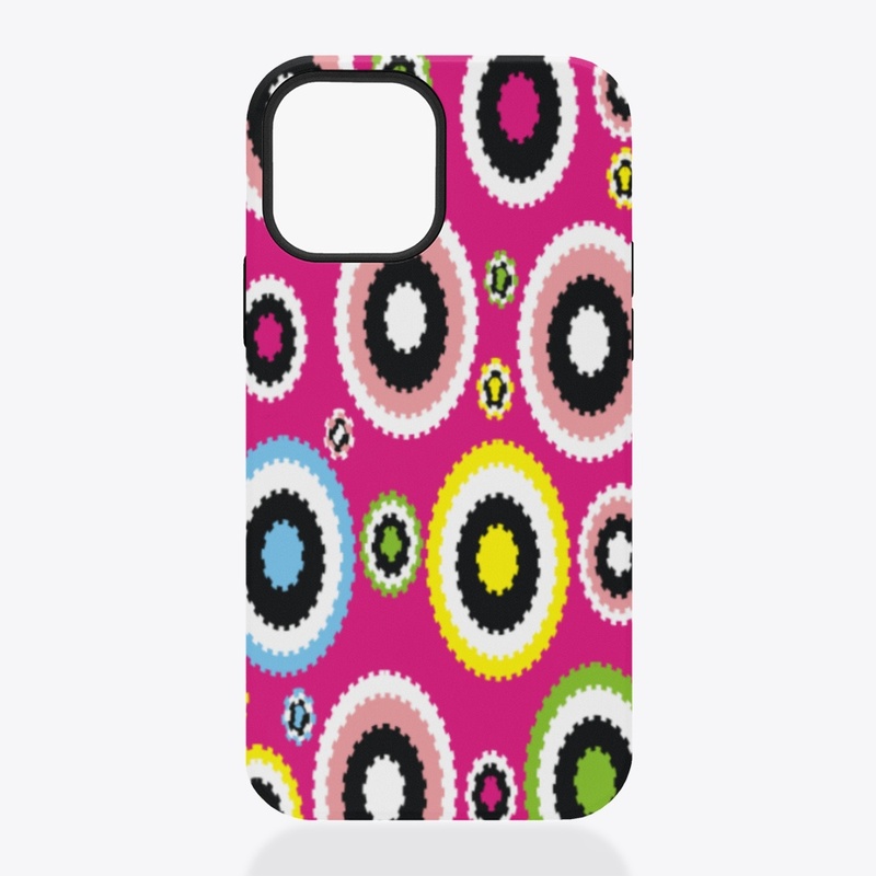 Magenta Circular Swirls pattern