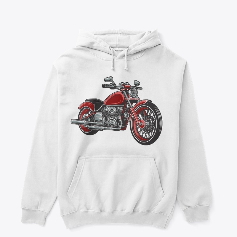  red color motorcycle isolated 