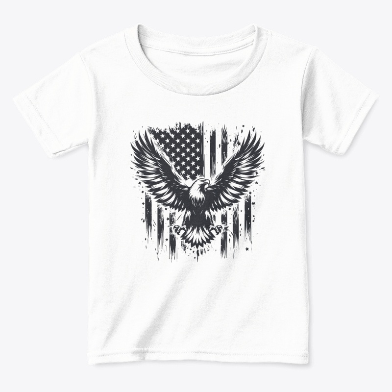 Eagle with American Flag
