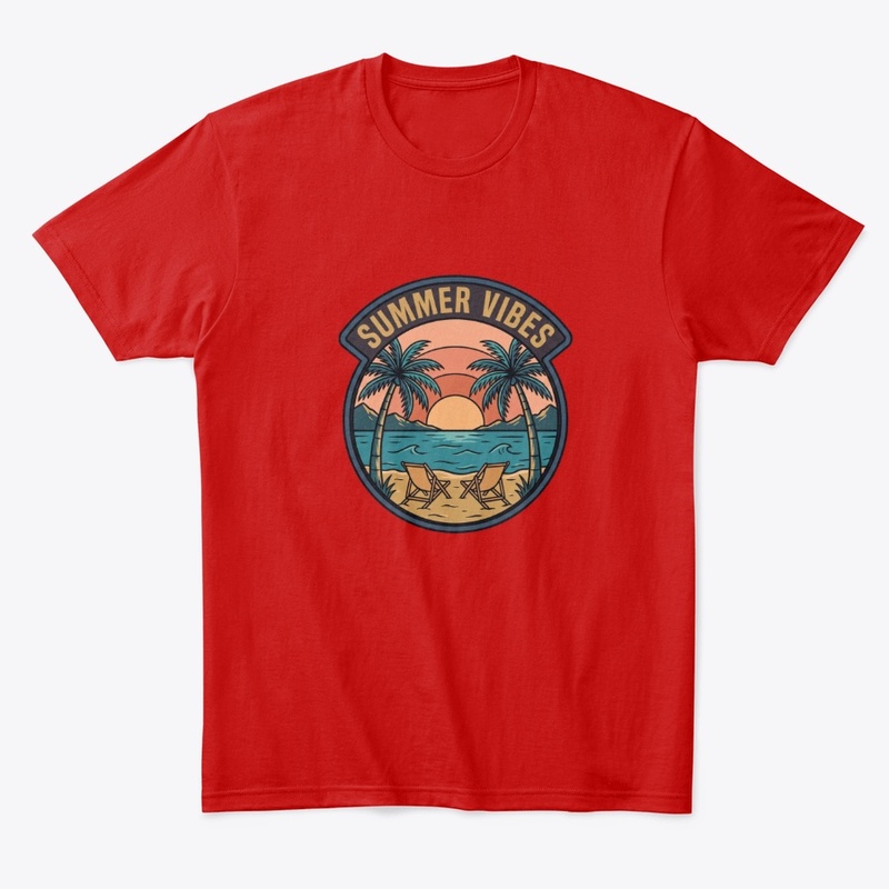 Vintage Summer Vibes T-Shirt Design