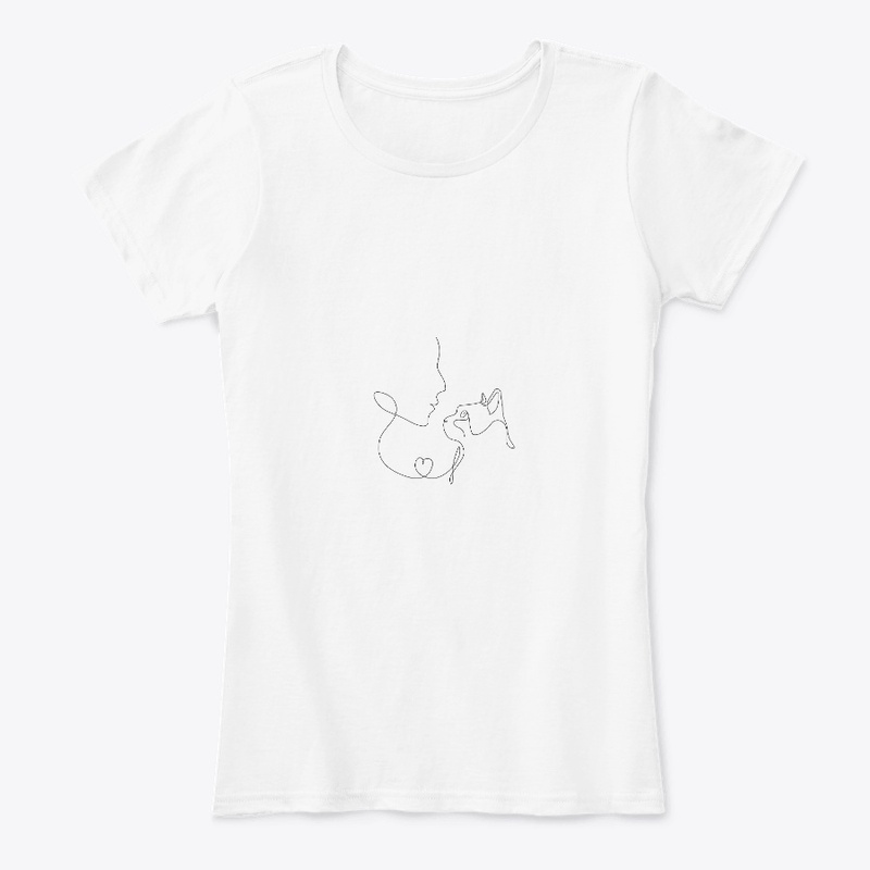 Cat Mom line art t shirt