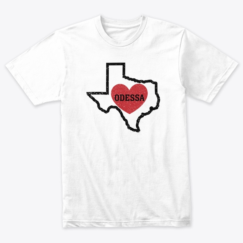 Odessa Texas Heart Shirt City State
