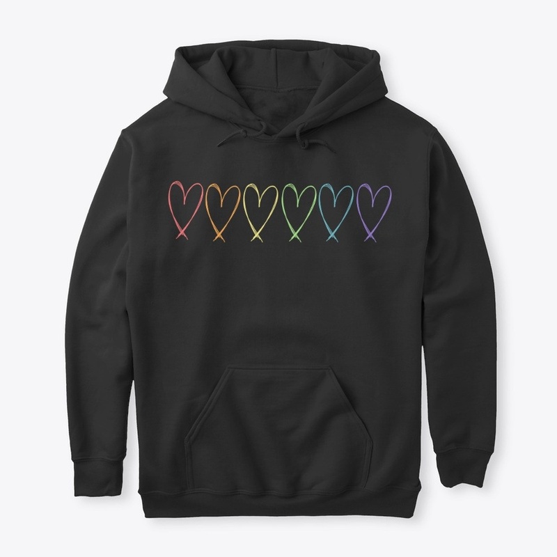 String of LGBT hearts