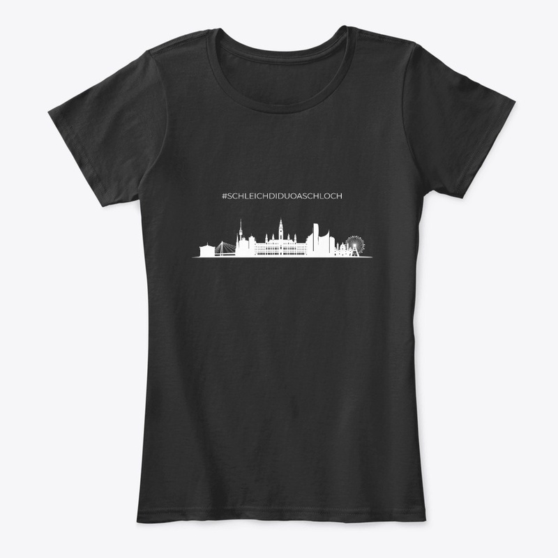 T-SHIRT SCHWARZ #SCHLEICHDIDUOASCHLOCH