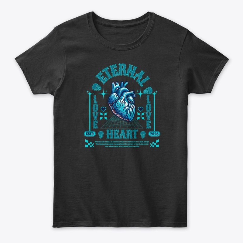 Eternal Heart Typography Lettering Merch