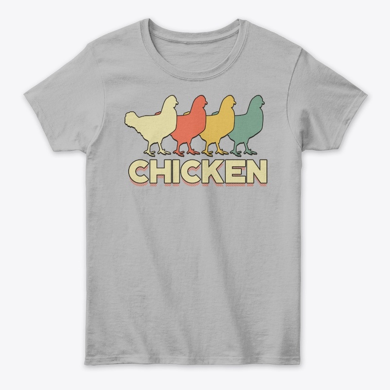 Retro Silhouette Vintage Chicken Lover