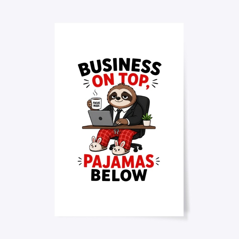 Business On Top Pajamas Below