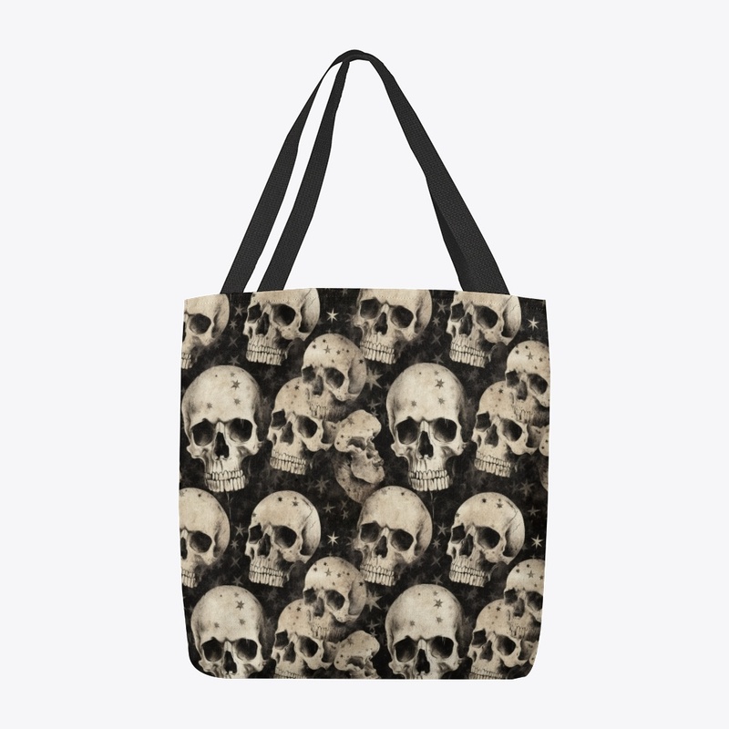 Skulls Black and White