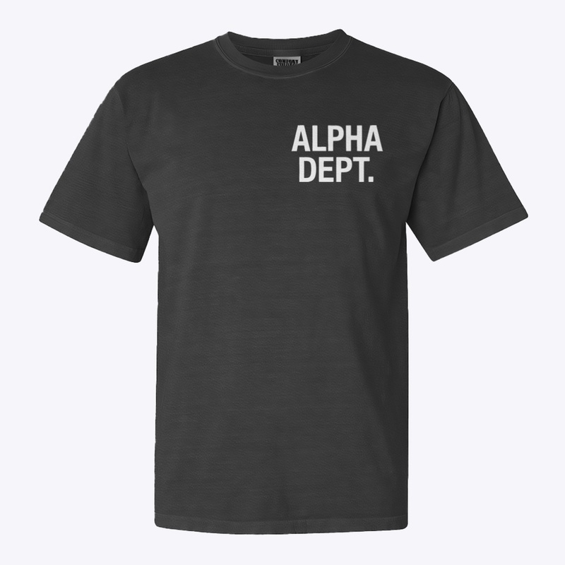 Alpha Dept. Tee - Black