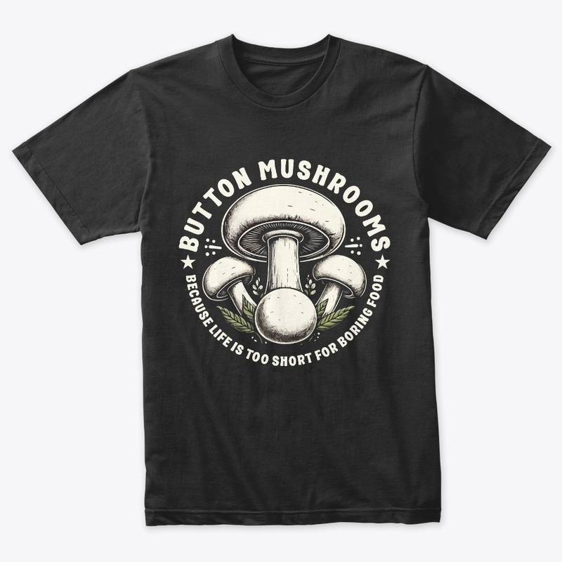 White Button Mushroom T-Shirt
