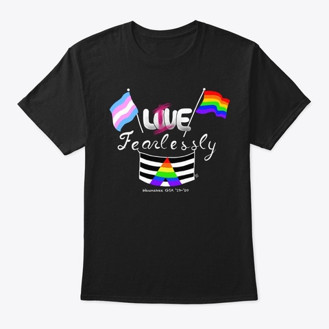 L(I)Ve Fearlessly Black T-Shirt Front
