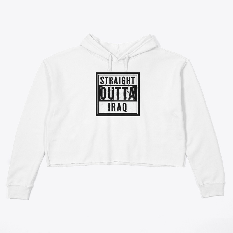 Straight Outta Iraq - Women's Crop Hoodie - Women's Crop Hoodie - Women's Crop Hoodie - Women's Crop Hoodie