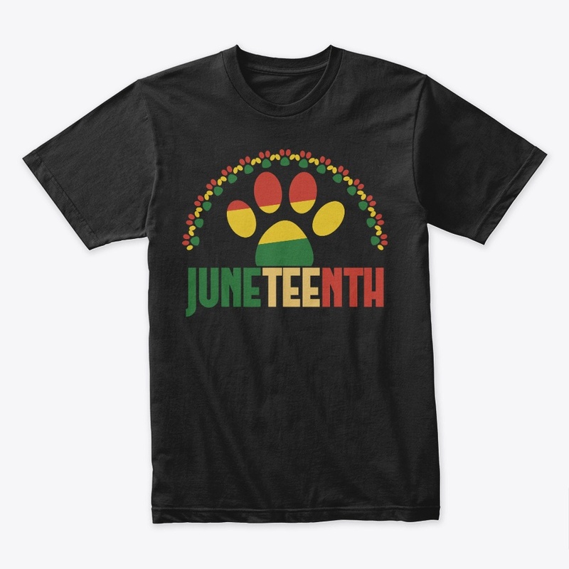 Paw Juneteenth Tshirt Design