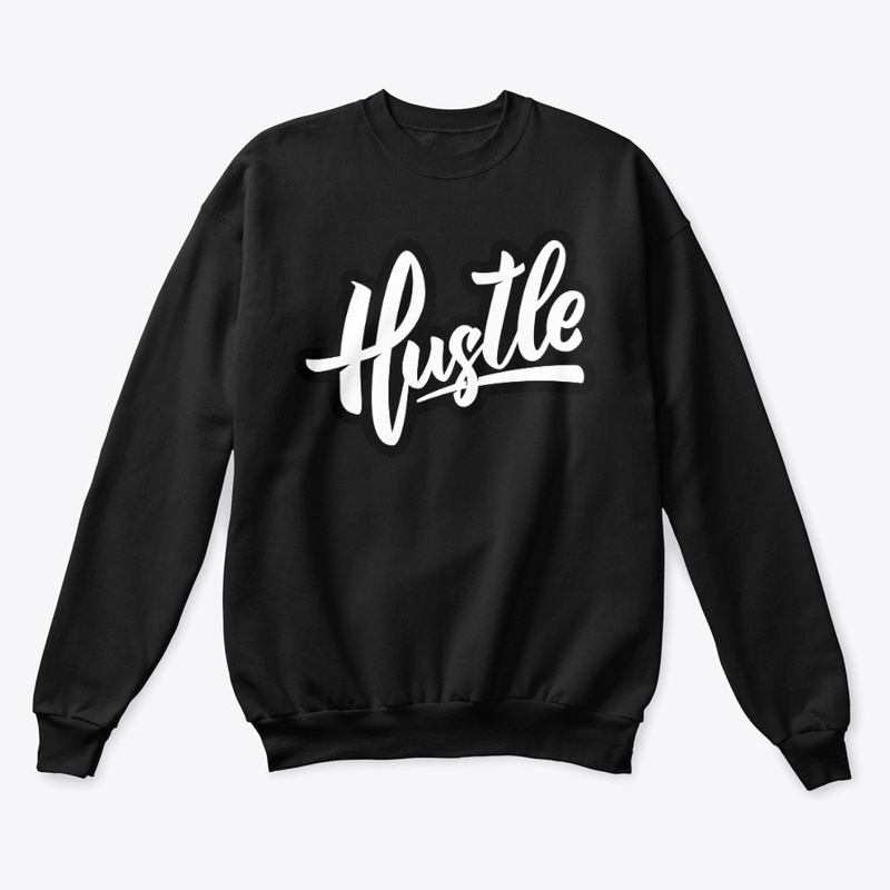Hustle typography design 