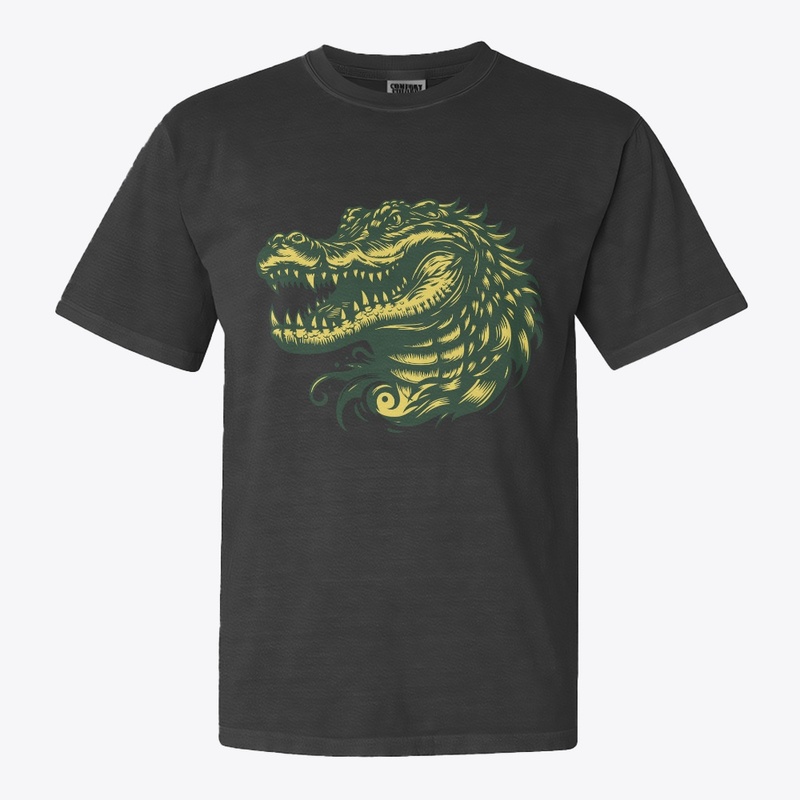 Angry Alligator Head Graphic