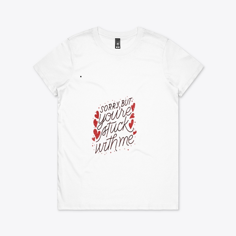 Love heart T-shirts for ladies 