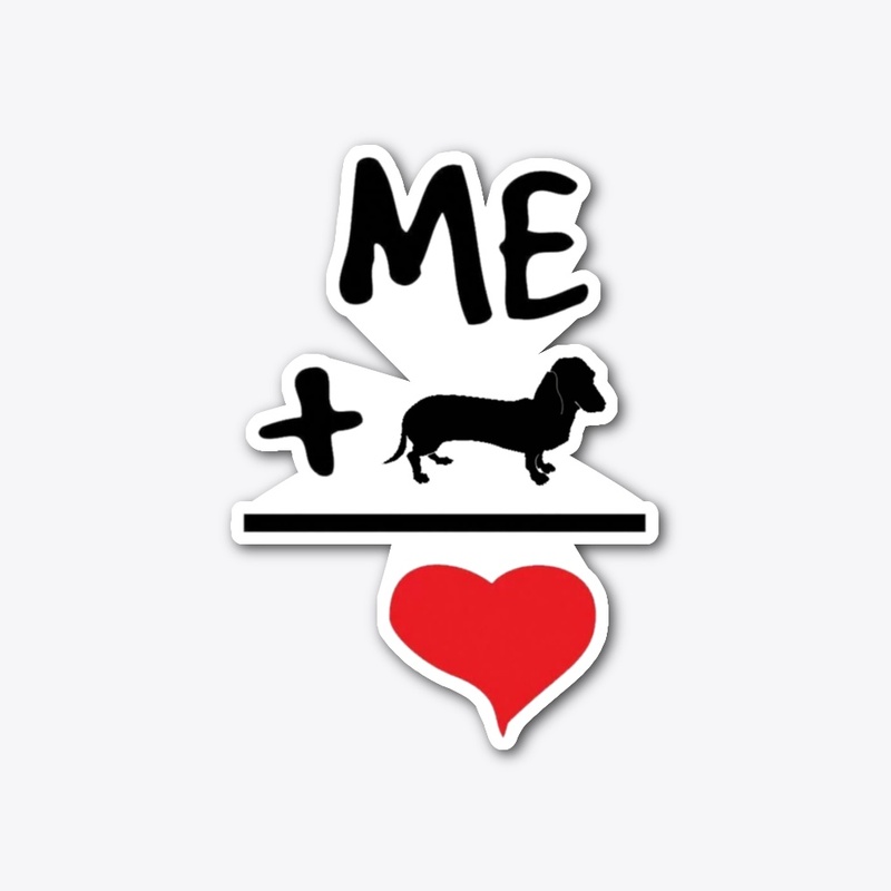 Me Plus Dachshund Equals Love