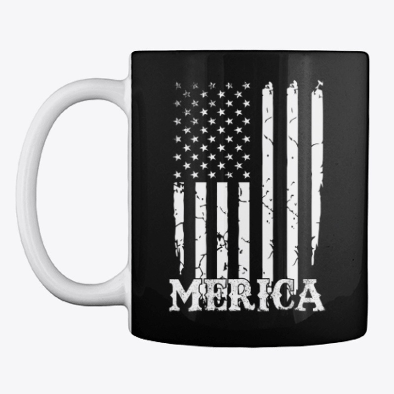 Merica 4th of July American Flag