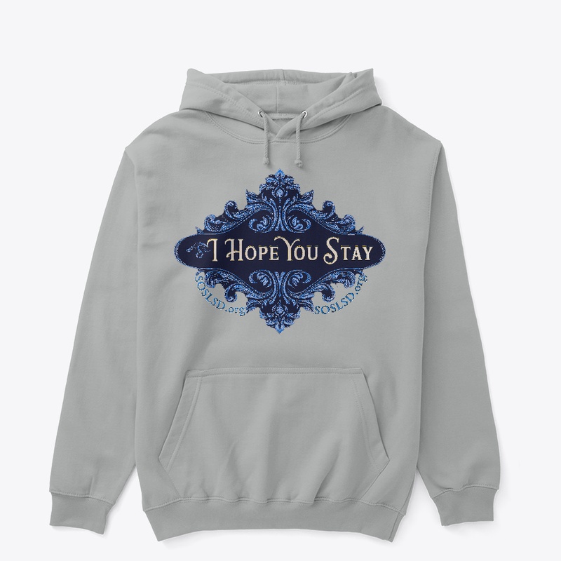 Hope You Stay hoodie cornflower sapphire
