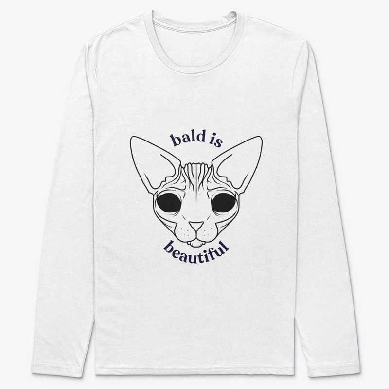 Bald is Beautiful - Sphynx Cat Art - Dem