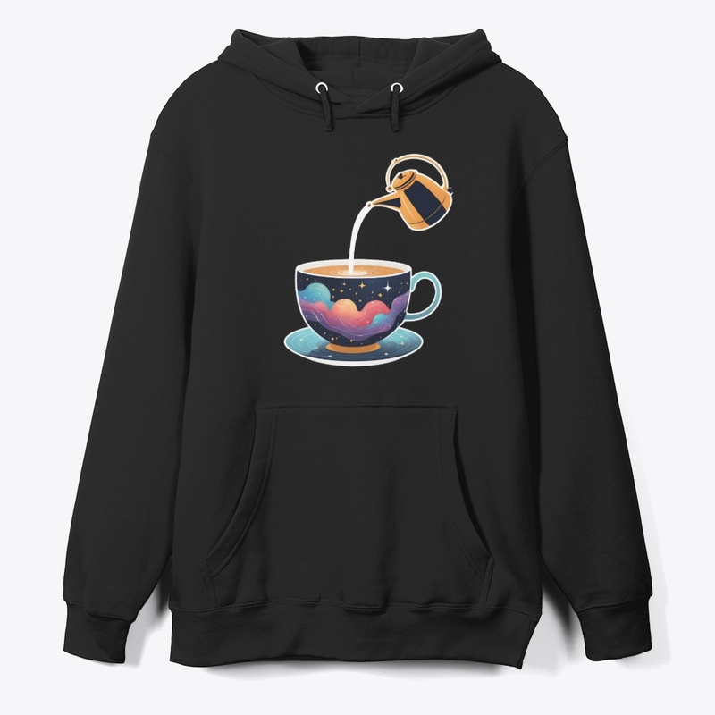 Tea Kettle Galaxy Pour with Stars Steam.