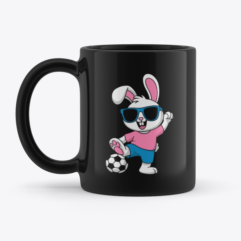 Happy Bunny Play Football