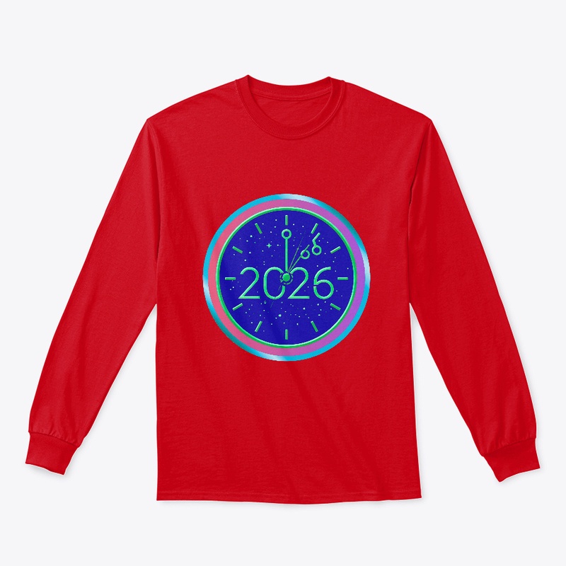 Happy New Year 2026 Clock T-Shirt