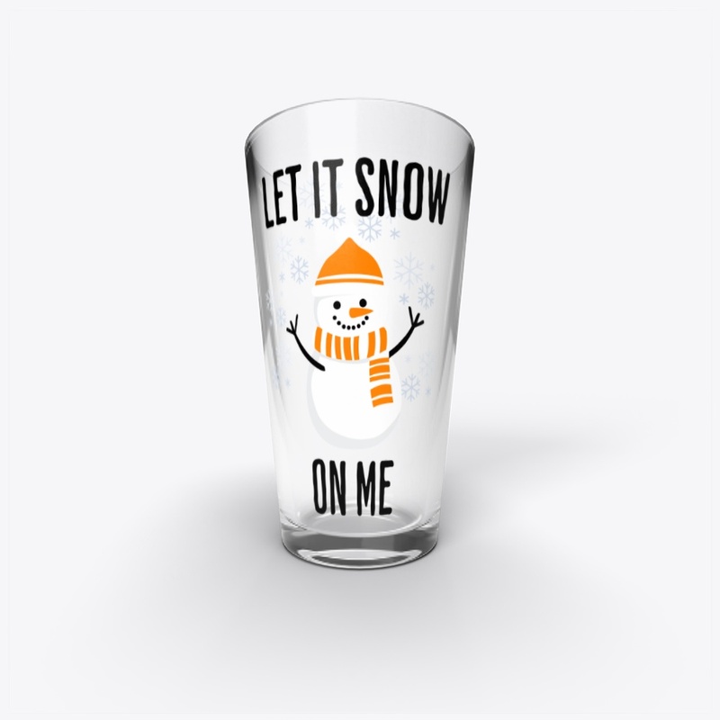 Let it snow me cute orange snowman