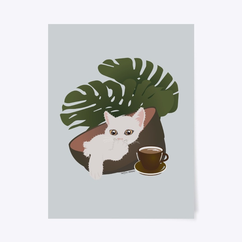 White Cat Coffee and her Montera Plant