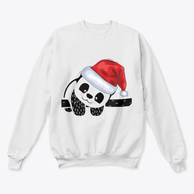 the cute panda for  christmas 