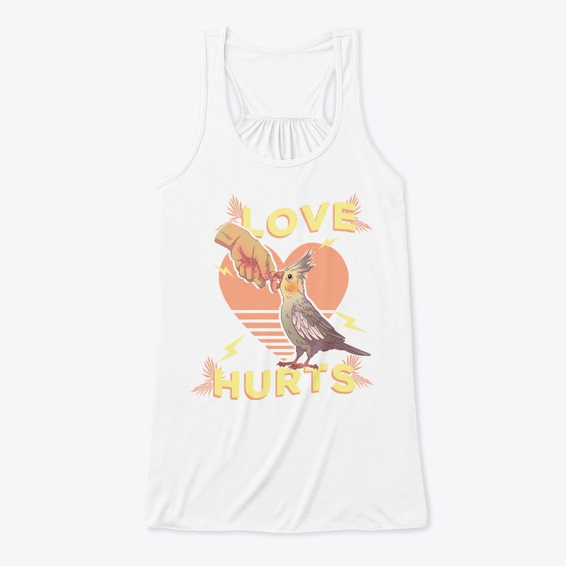 Love Hurts Cockatiel Bird T Shirts