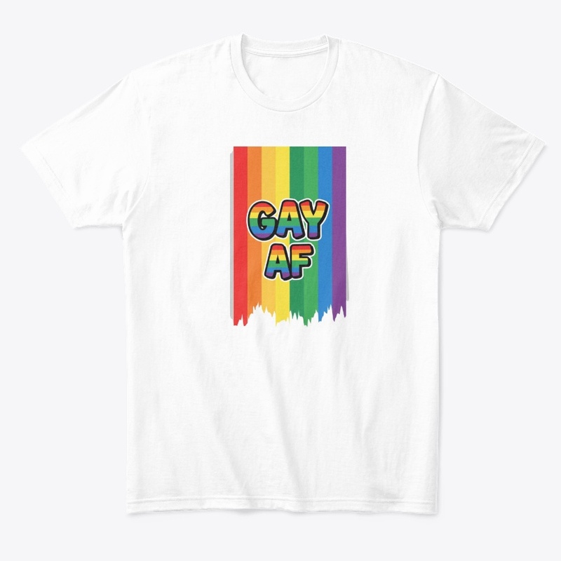  "Gay AF" Rainbow Flag Design