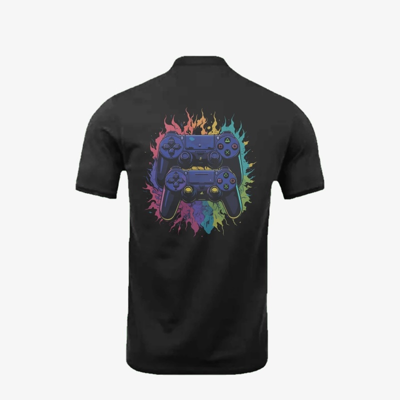Flaming Duo – Colorful Gamer Power
