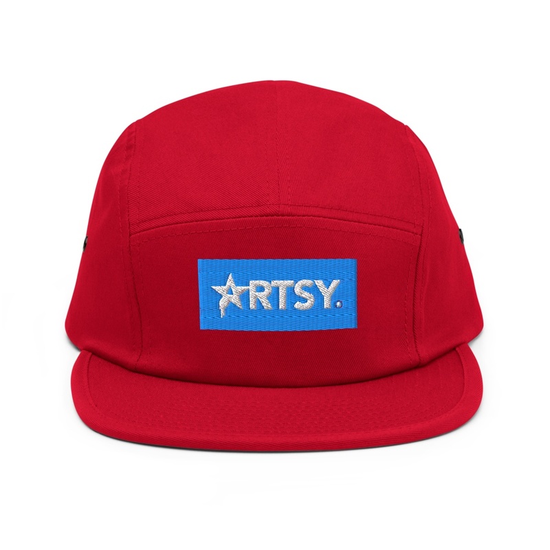 Artsy Bar Logo Panel Hat (Red)