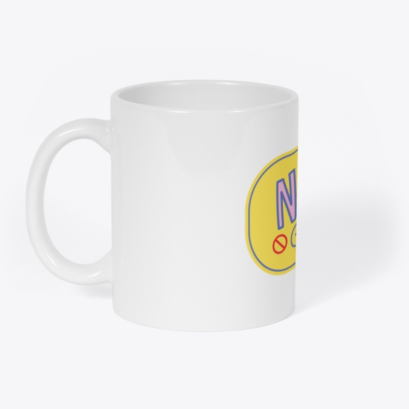 Yellow Never give up quote logo design 