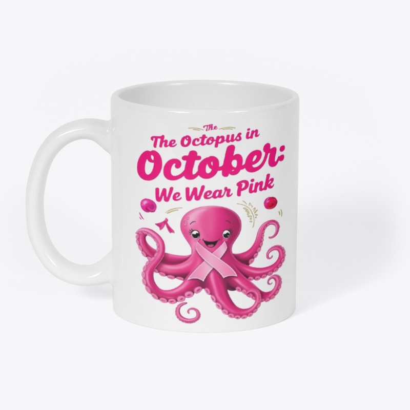 october pink octopus design