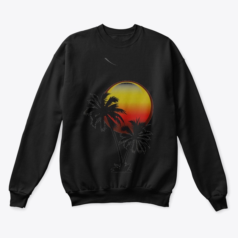 Sunset and Palm Trees Tropical