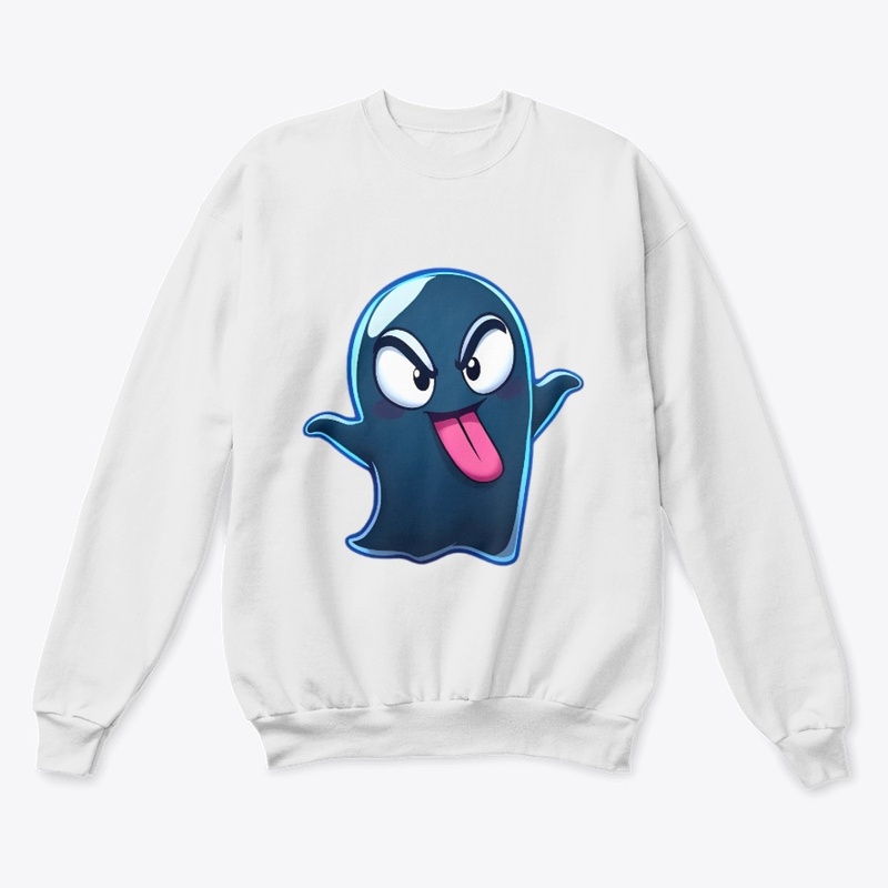 Mischievous Cheeky Cartoon Ghost