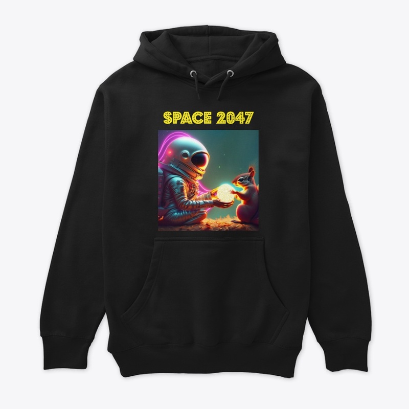 Spaceman and squirrel design