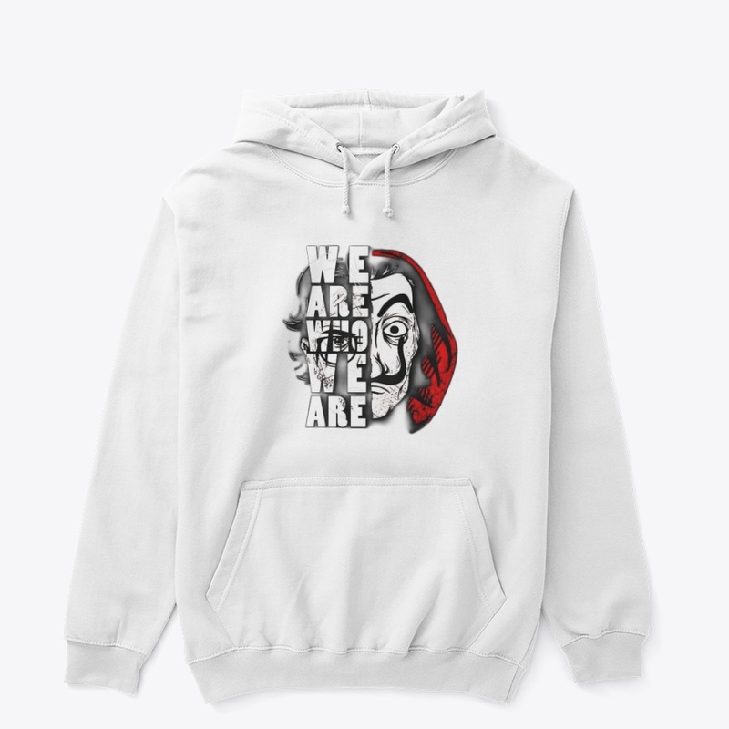 "We Are Who We Are Mask Hoodie"