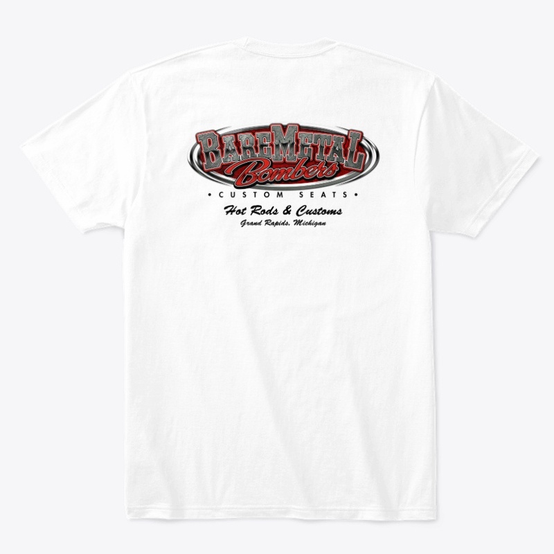 BareMetal Bomber Seats Logo - Red