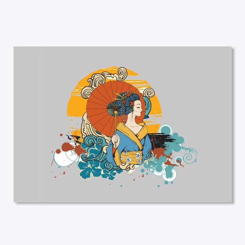 Japanese zen Geisha