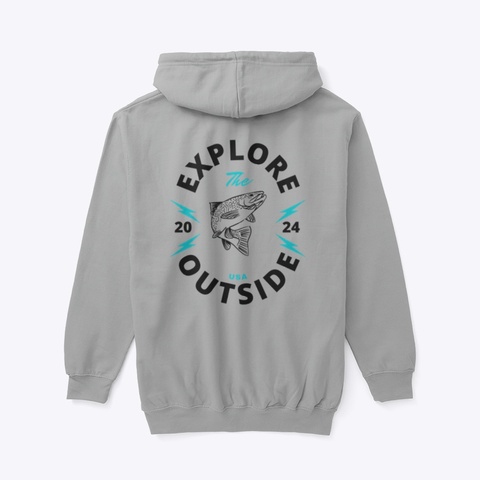Oth Explore Zip Up Light Steel Maglietta Back
