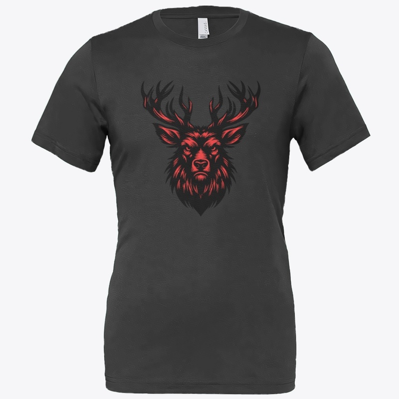 Powerful Angry Deer Artwork