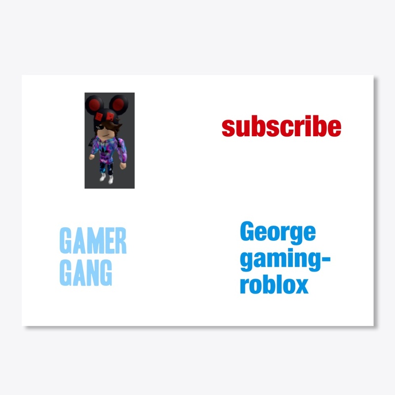 George gaming stickers