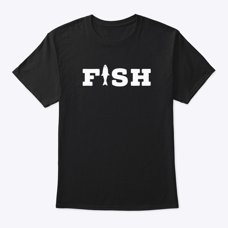 Fish Logo in White