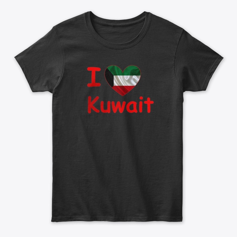 I love Kuwait T-shirt design 