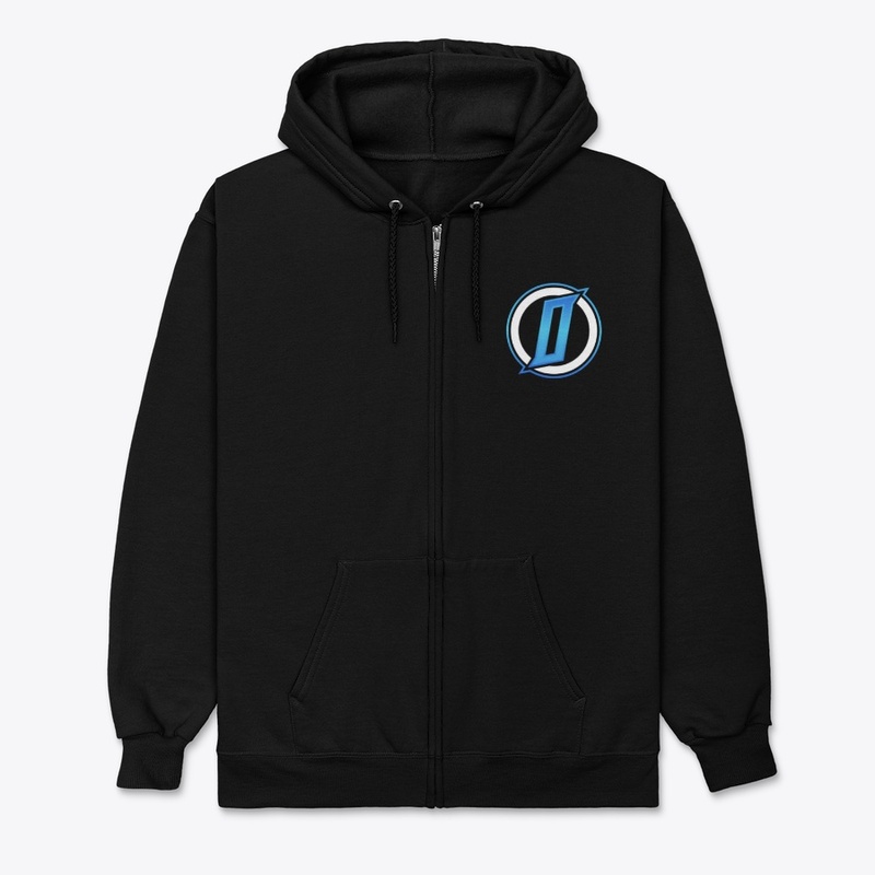 Octane Full Zip Up Hoodie - Black