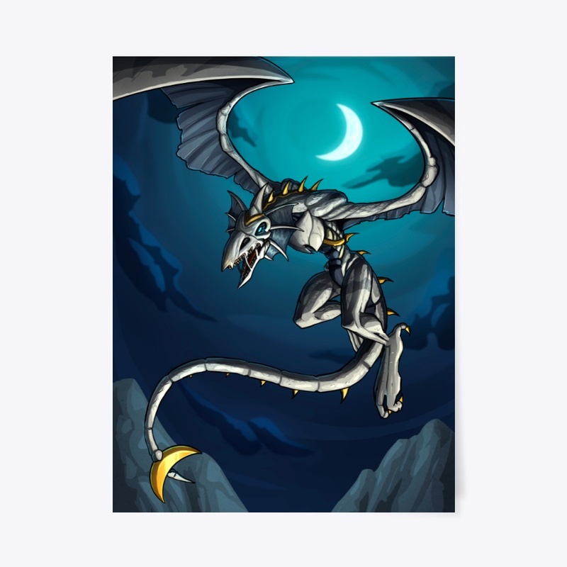 The Egyptian Moon Dragon POSTER