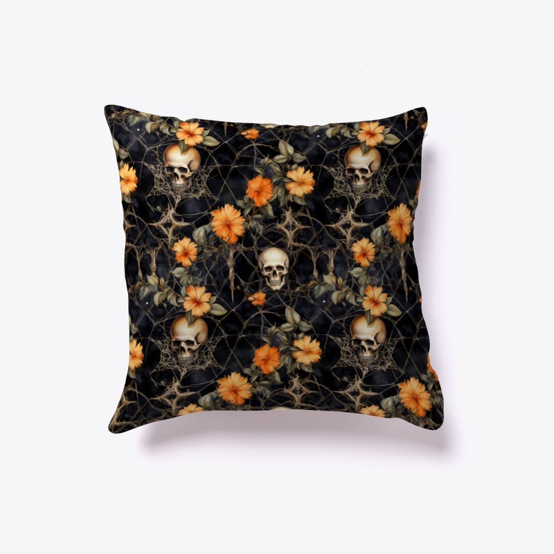 Skull &amp; Floral Motif